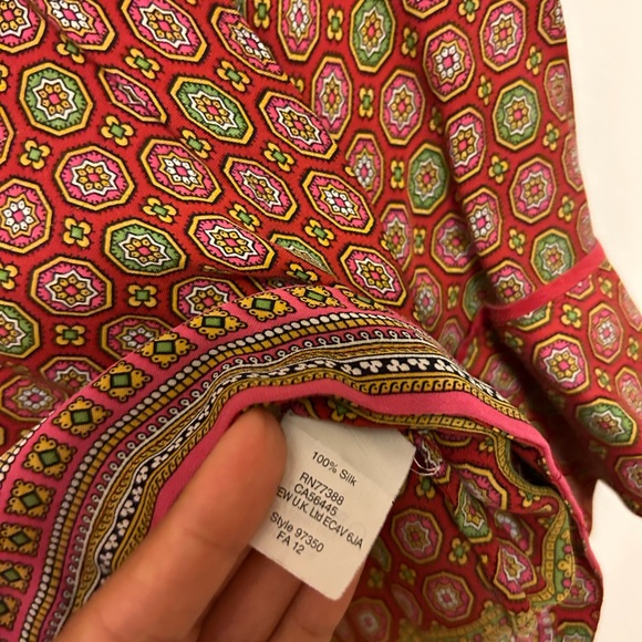 Vintage J.Crew 100% Silk Button-Up Blouse - Picture 4 of 4